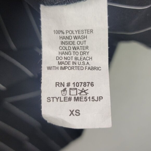 Sun Kim Womens XS Pinstripe Tunic Button Front Pockets USA Lagenlook Designer - Picture 5 of 15